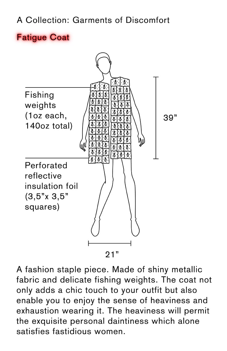 Fatigue Coat - Technical Drawing