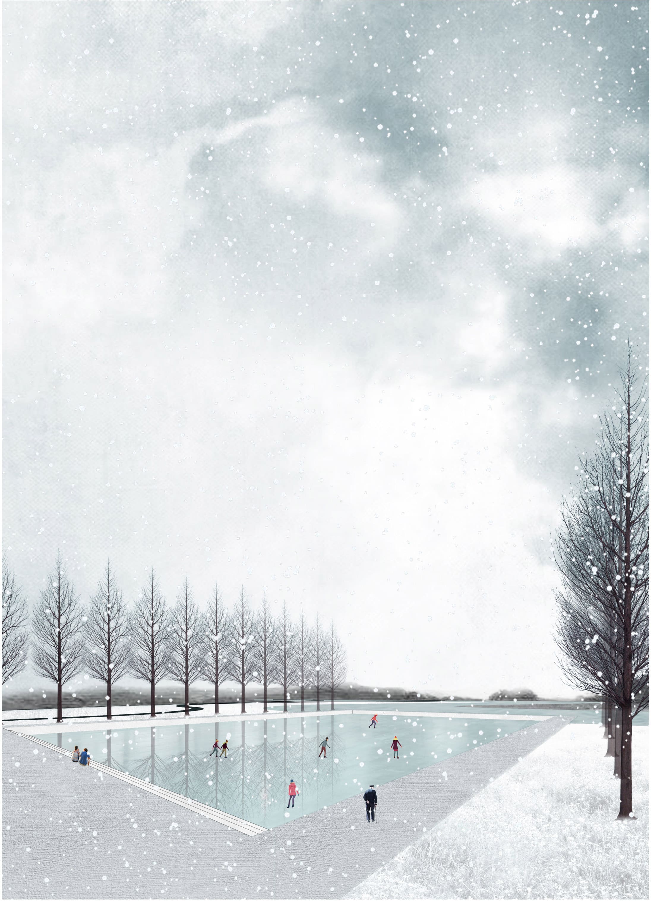 Winter Reflection Pool